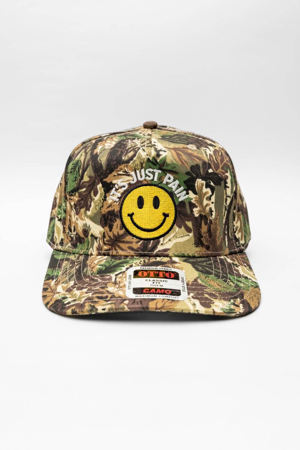 IT'S JUST PAIN CAMO HAT - GRIN & BEAR IT EDITION