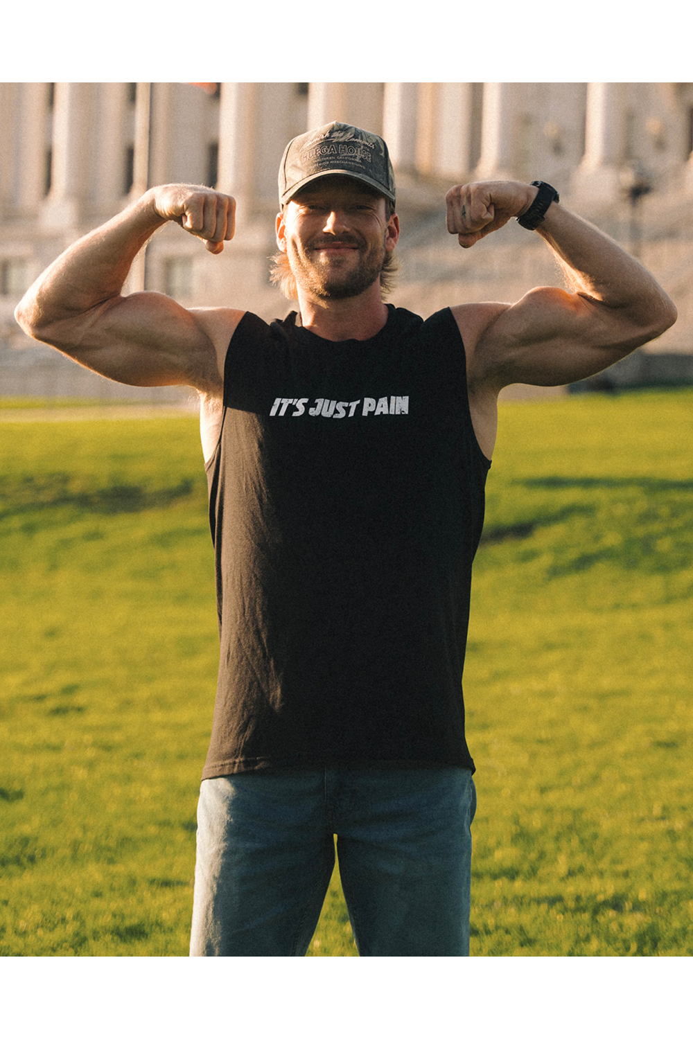 IT'S JUST PAIN MINIMALIST MUSCLE TANK