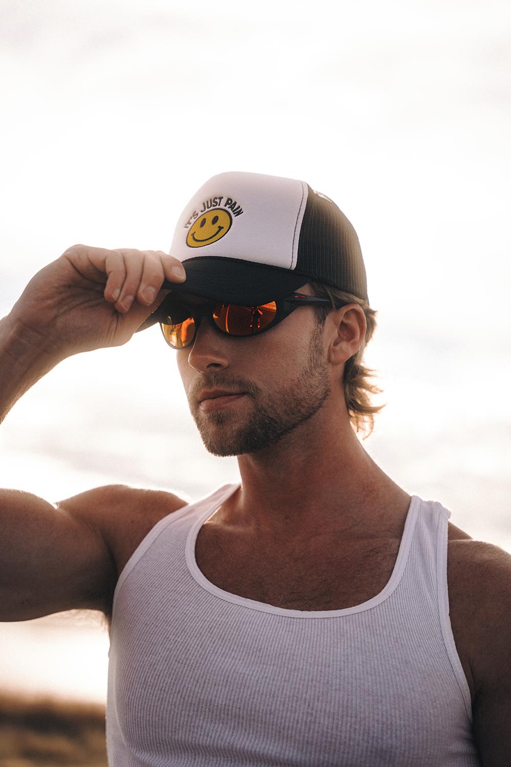 IT'S JUST PAIN TRUCKER HAT - GRIN & BEAR IT EDITION